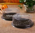 Plastic Clear Disposable Round Cake Container Box 2