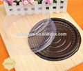 Plastic Clear Disposable Round Cake Container Box 3