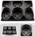 6 Hole flower Germination Pot carry tray, Plastic Plant pot carrier