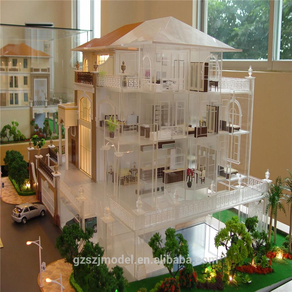 Building Supplies With Miniatura Garden Scale Model with 3D Rendering 