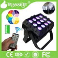 Waterproof 12pcs 6IN1 RGBWA+UV led par