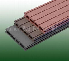 China wood-like hollow board wpc decking laminate flooring