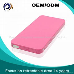 Innovation design retractable power bank for mobile phone battery charger
