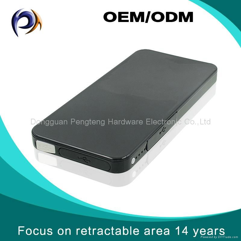 Innovation design retractable power bank for mobile phone battery charger 2