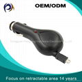 Professional Mobile Phone Universal Retractable Car Charger For your Selection 4