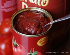 Pure red tomato paste
