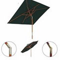 High quality tilt patio umbrella Wood