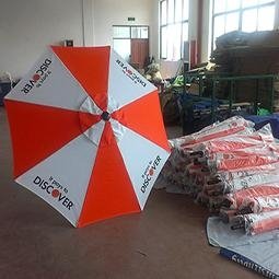  Wholesale Custom aluminum Umbrella with polyester canopy with handle crank 2