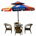 double layers printed Parasol umbrella and patio umbrella with crank handle 4