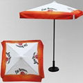 double layers printed Parasol umbrella and patio umbrella with crank handle 3