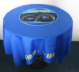 100% polyester table cover for trade show and promotion events 3