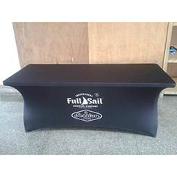 100% polyester table cover for trade show and promotion events 5