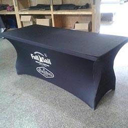 stretch table cloth with spandex fabric for advertising promtion use 4