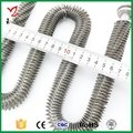 CE Approved stainless steel w shape Finned straight heating elements