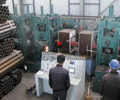 Steel pipe hardening and tempering