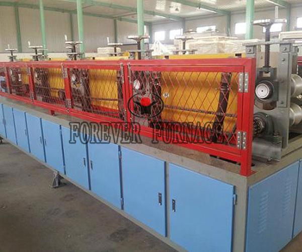 Induction furnace for steel ball hot rolling