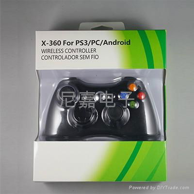 Xbox360无线2.4G手柄配接收器支持PS3安卓PC手柄双震动 3