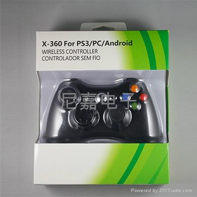 Xbox360無線2.4G手柄配接收器支持PS3安卓PC手柄雙震動 3