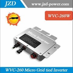260W Micro Grid Tied Inverter Input DC22V-50V Waterproof Solar Inverter with 