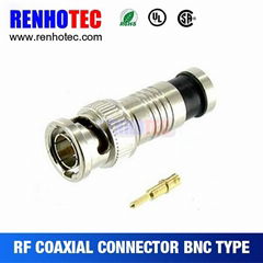 high performance straight compression connectors bnc for rg59 cable