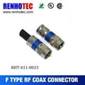 high performance male plug f compression rg6 cable connector 1