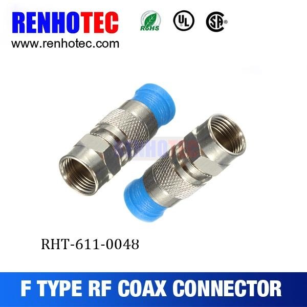 high performance male plug f compression rg6 cable connector 2