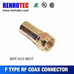 hot sale gold plating coaxial rf f connector for security systems