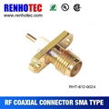 2 Hole Flange SMA Connectors For RF and