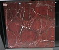 Red Glazed Marble Porcelain Flooring Tiles