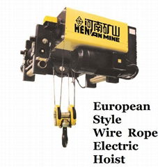 European Style Wire Rope Electric Hoist