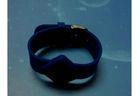 High Frequency HF RFID Tag 13.56 Mhz , black RFID Silicone Wristband