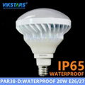 20w IP65 Waterproof Par38 LED light E26