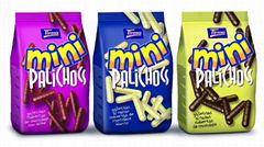 Mini biscuits cover with real milk chocolate