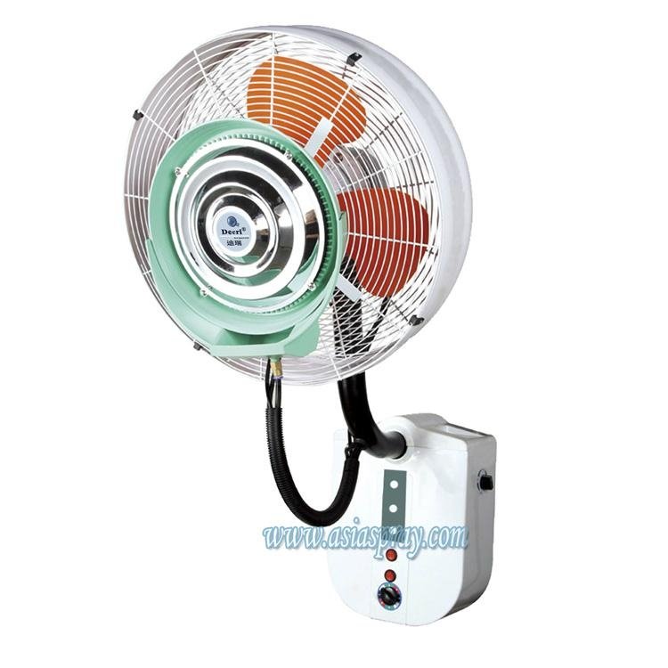 Deeri Wall mounted misting industrial fan with rainproof and remote type500 