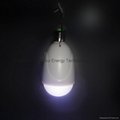 Solar Power Product Round LED Bulb Light with AC/Solar Multi-Function charger 2 3
