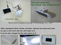 Solar Power Product Round LED Bulb Light with AC/Solar Multi-Function charger 2 6