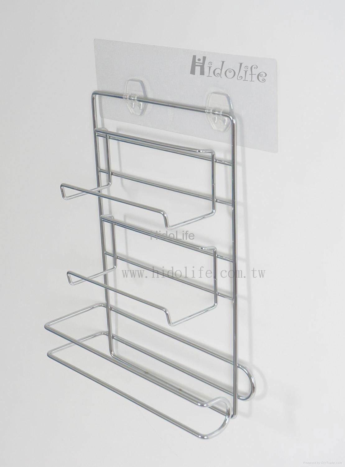 Stainless Food Wrap & Kitchen Towel Shelf 2