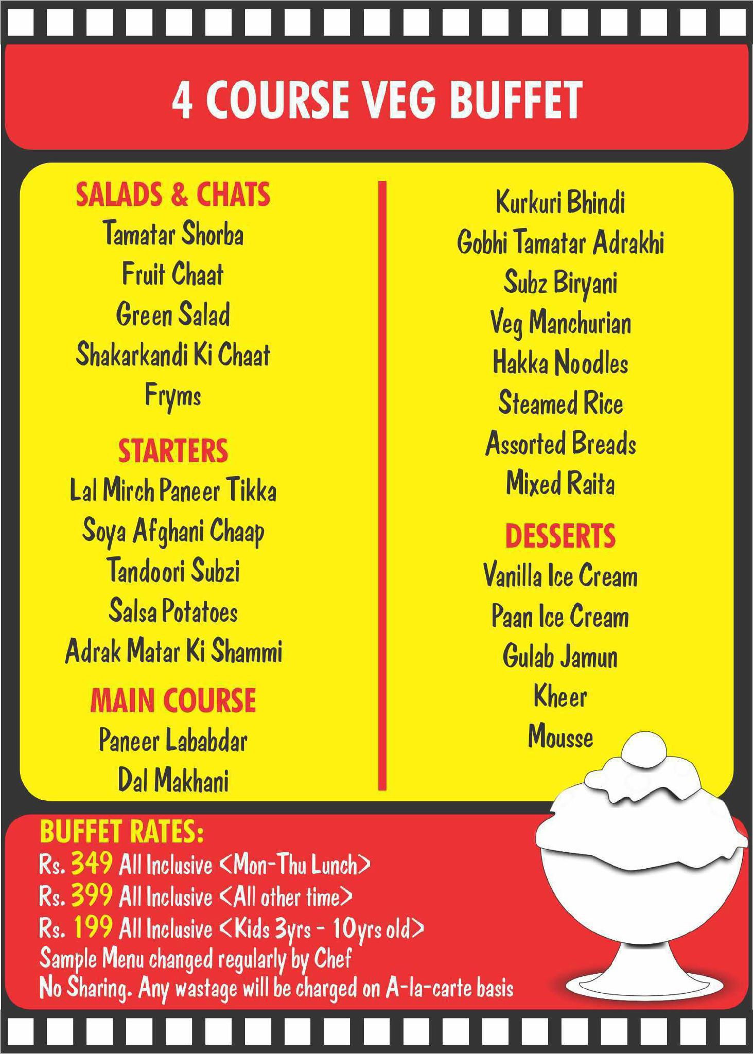 Menu of Filmy Flavours 2