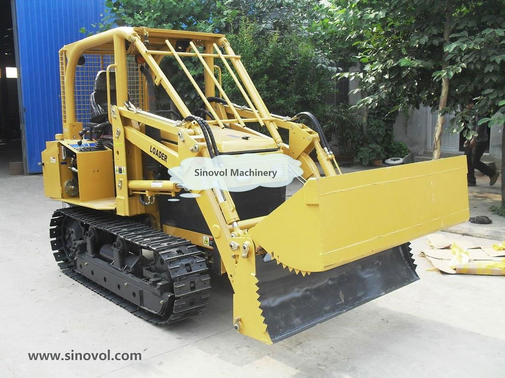 Bulldozer with front loader