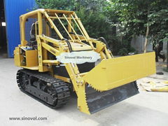 Bulldozer with front loader