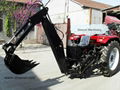 Tractors with front loader and backhoe  3