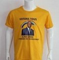 crew neck ployester tee shirt from chinese factory for election with cheapest pr 4