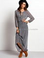 womens dresses wholesale clothing retro swing long sleeve maxi dress for women 4