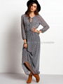 womens dresses wholesale clothing retro swing long sleeve maxi dress for women 3