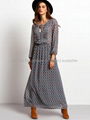 womens dresses wholesale clothing retro swing long sleeve maxi dress for women 4