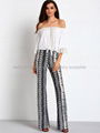 fashion clothing vintage flowy thin maxi long straight woman trousers 2016 3