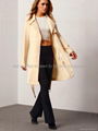 apparel woman ladies 2016 spring fall plain dress style ladies long coat 5