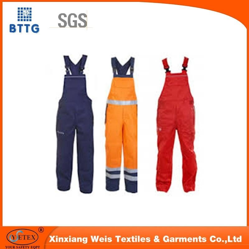 Workwear Pants Cotton Bib Pants for FR Protective Clothing