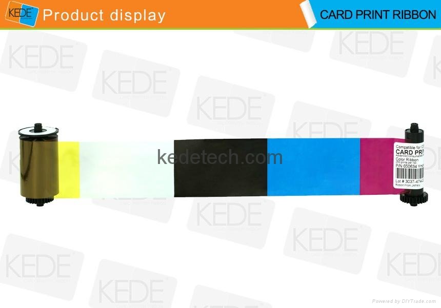 For IDP Smart 650634 YMCKO Color Ribbon-250 prints 3