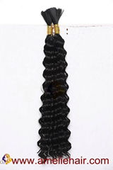 hair extensions natural color human hair bulk